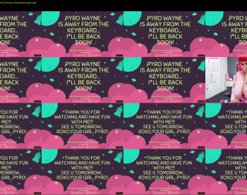 pyrowayne — 18 minute Chaturbate female naked cam show, 720p, Apr 12, 2021