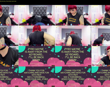 pyrowayne — 27 minute Chaturbate female naked cam show, 1080p, Jul 25, 2021