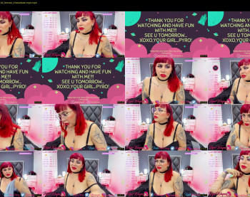 pyrowayne — 25 minute Chaturbate female naked cam show, 1080p, Jul 28, 2021