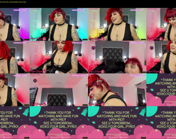 pyrowayne — 25 minute Chaturbate female naked cam show, 1080p, Aug 5, 2021