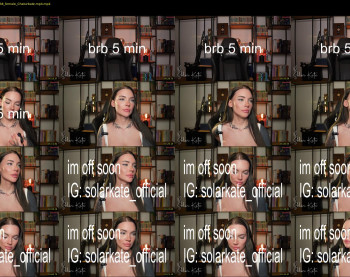 solar_kate — 5 minute Chaturbate female naked cam show, 720p, Aug 12, 2025