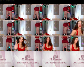 milavalentinax — 3 minute Chaturbate female naked cam show, 720p, Nov 30, 2025