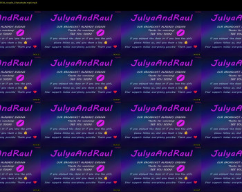 julyaandraul — 3 minute Chaturbate couple naked cam show, 720p, Mar 7, 2026